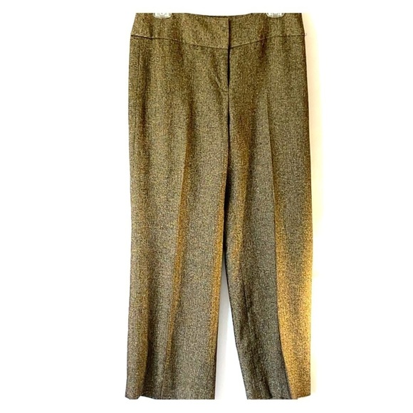 ANN Taylor Loft Sz 8P Wide Leg Goldish Brown Pants - Picture 1 of 5